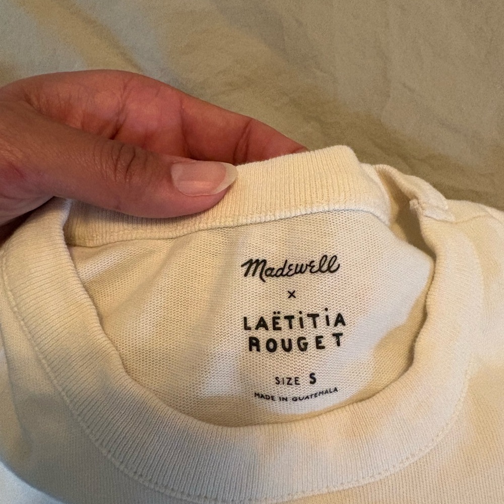 Madewell White Graphic Muscle Tee - Picture 3 of 6
